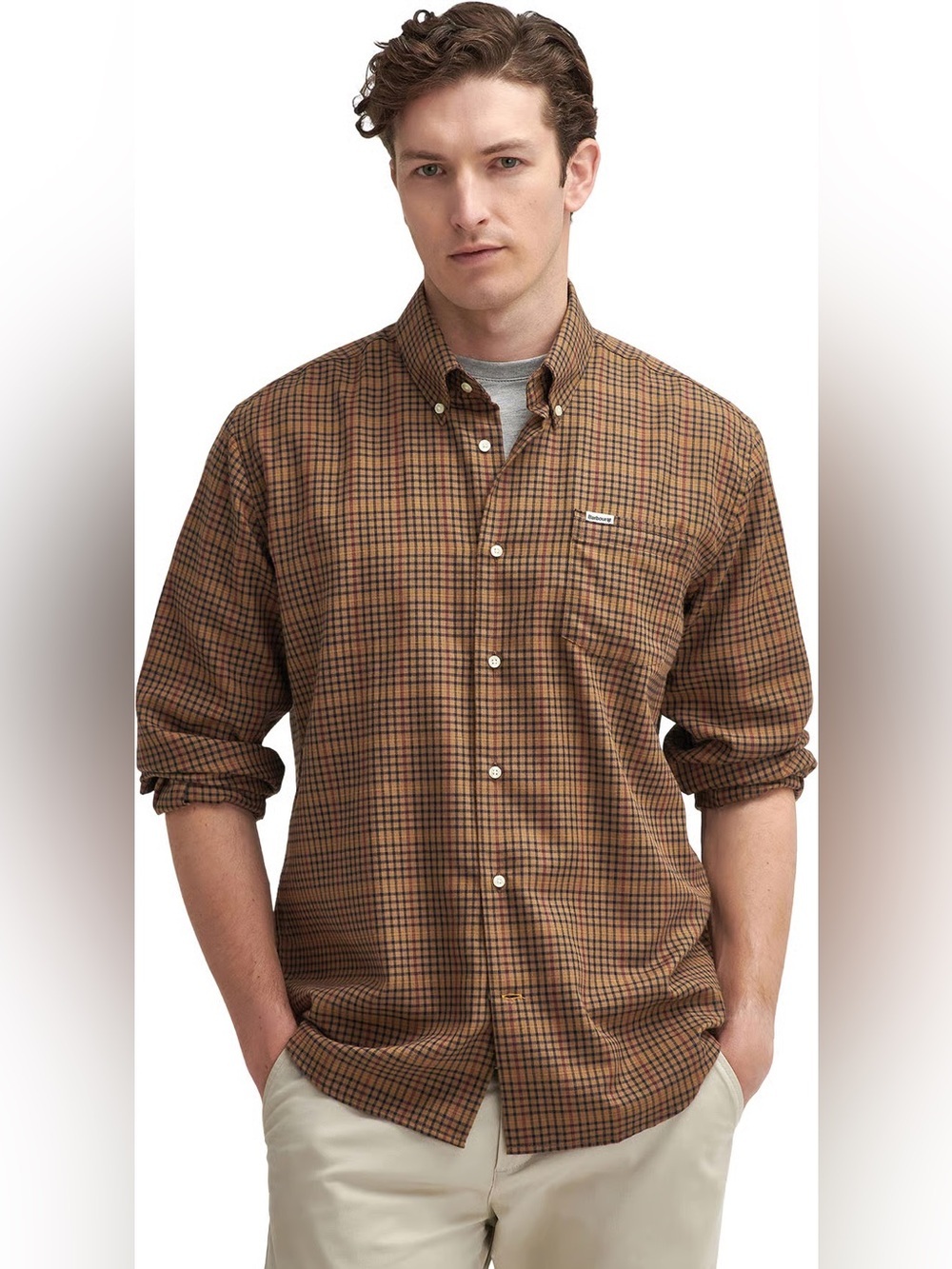 BARBOUR  Henderson Thermo Weave Long Sleeve Shirt - Men's XL